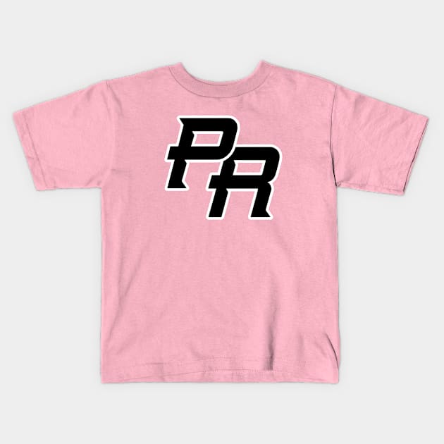 Puerto Rico Logo Black Kids T-Shirt by Gamers Gear